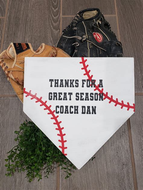 cheap baseball coach gifts|baseball coach gift home plate.